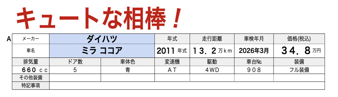 中古軽自動車が安いあすなろオートガーデンのおすすめ車